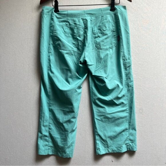 Patagonia Capris Teal Women's Pants Sz 8 - Picture 2 of 10